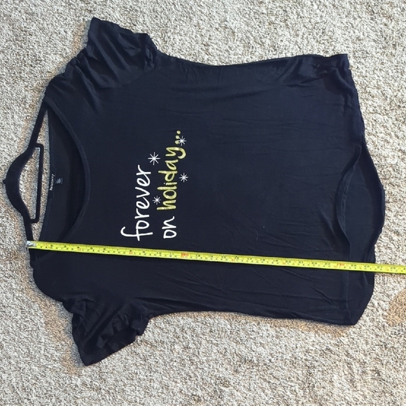 Relativity Black Short Sleeve Relaxed T-Shirt - Picture 8 of 9